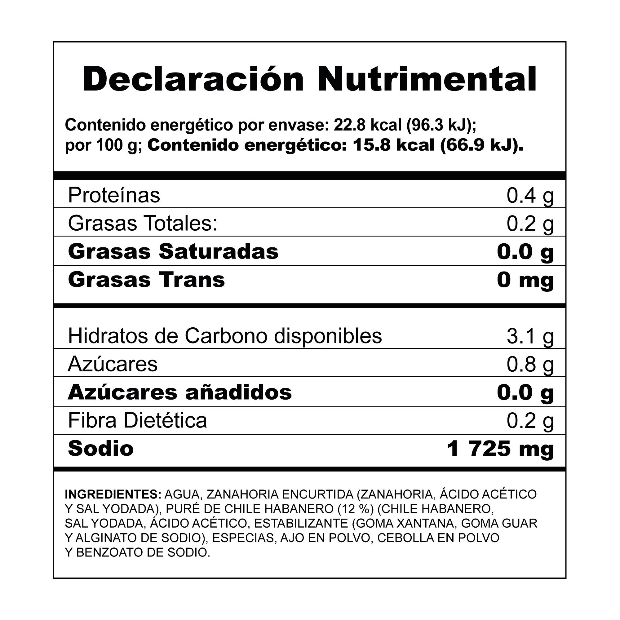 Salsa Picante Búfalo Habanero 144 G