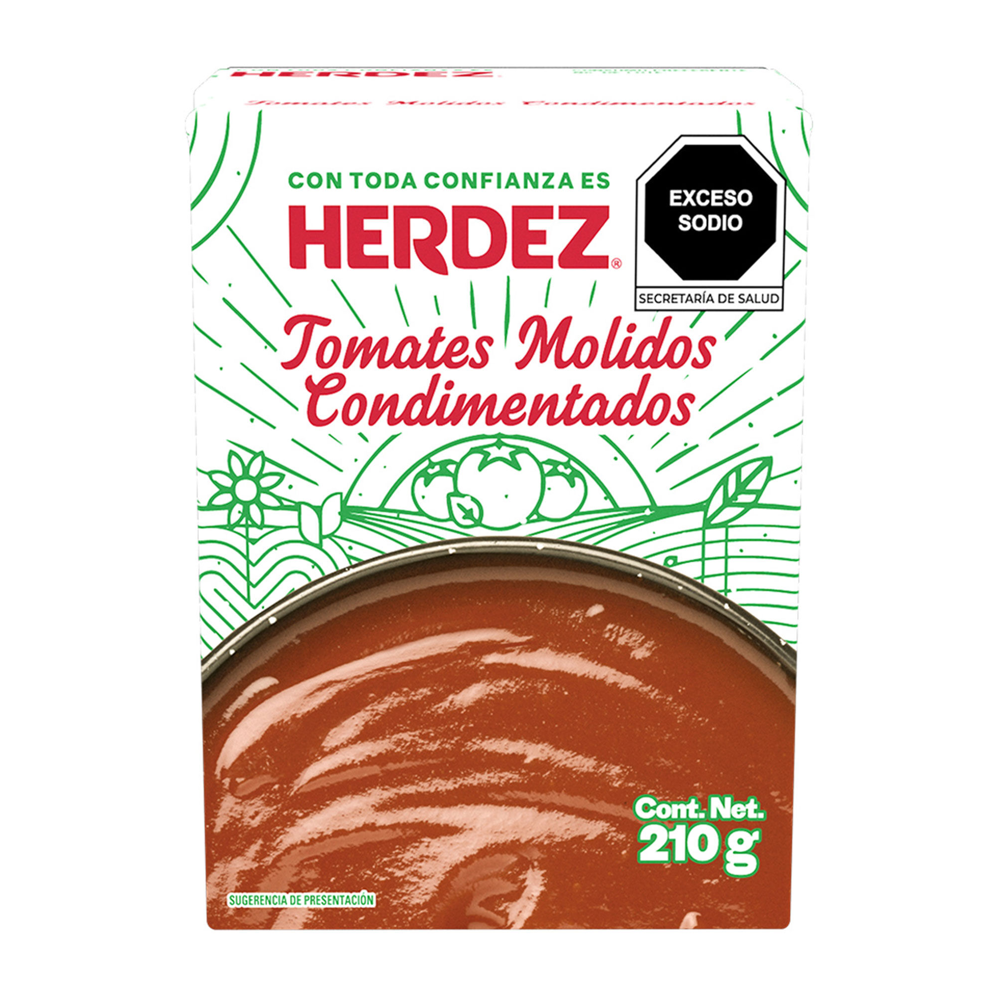 Pure De Tomate Condimentado Herdez 210 0 Gr