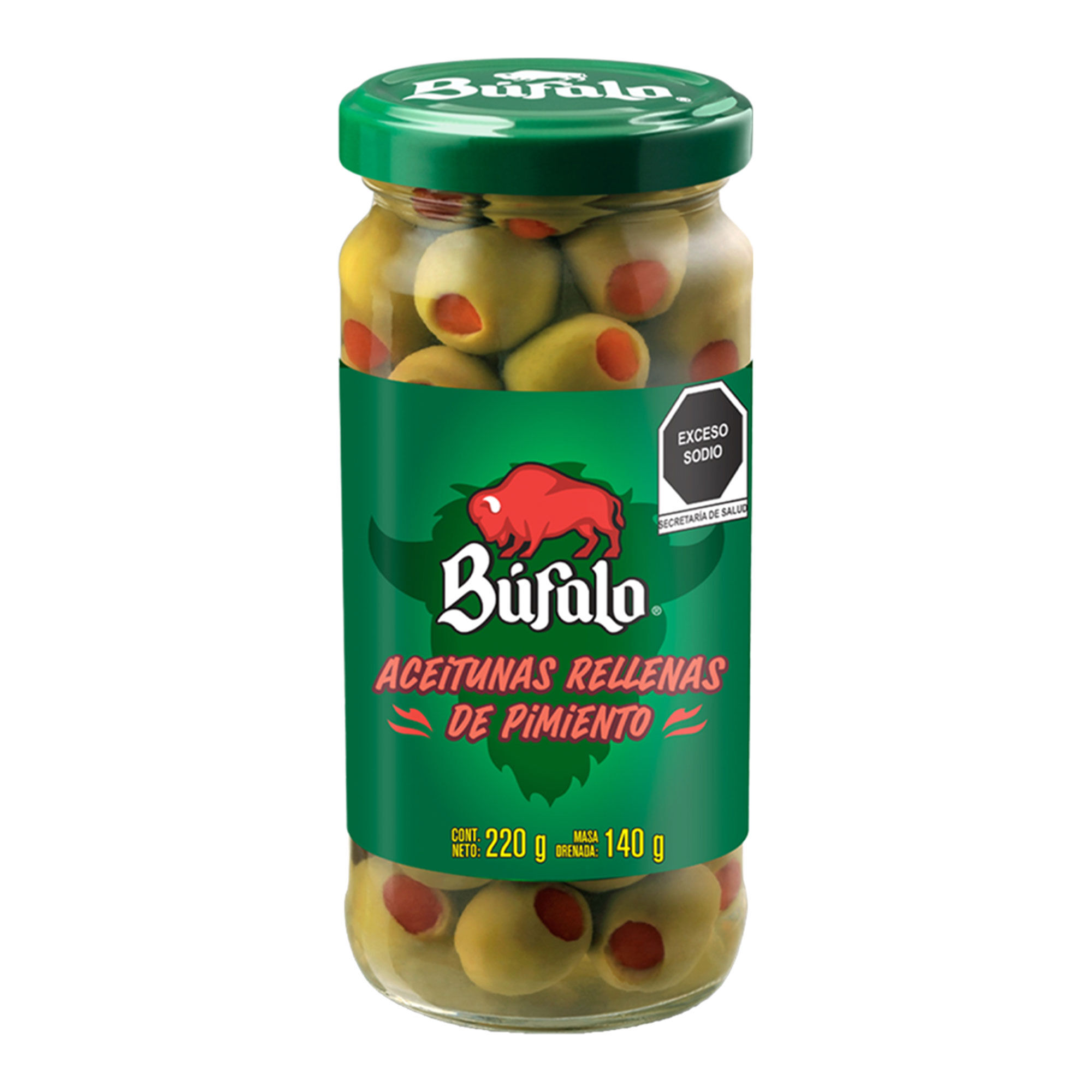 Aceituna Rellenas De Pimiento Bufalo 220.0 Gr