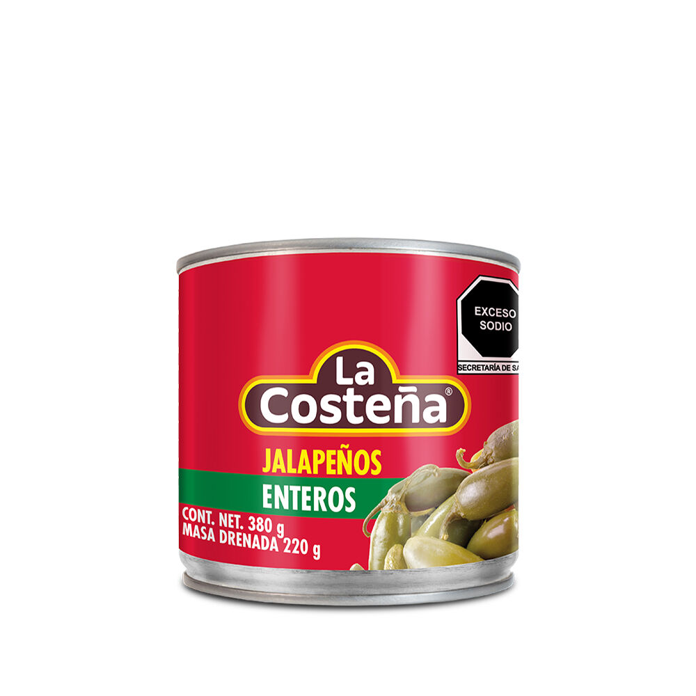 Chiles Jalapenos Enteros La Costeña 380.0 Gr
