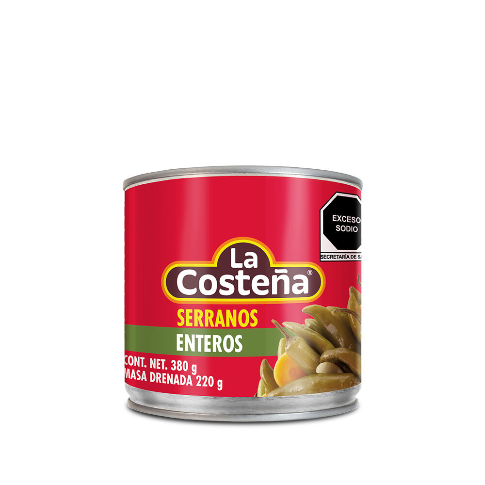 Chiles Serranos La Costeña 380.0 Gr