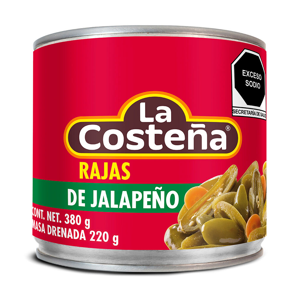 Chile Rajas Verdes La Costeña 380.0 Gr