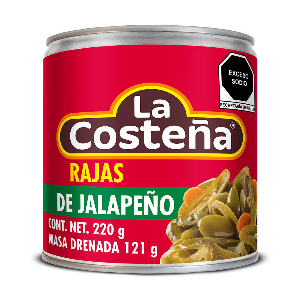 Chile Rajas Verdes La Costeña 220.0 Gr