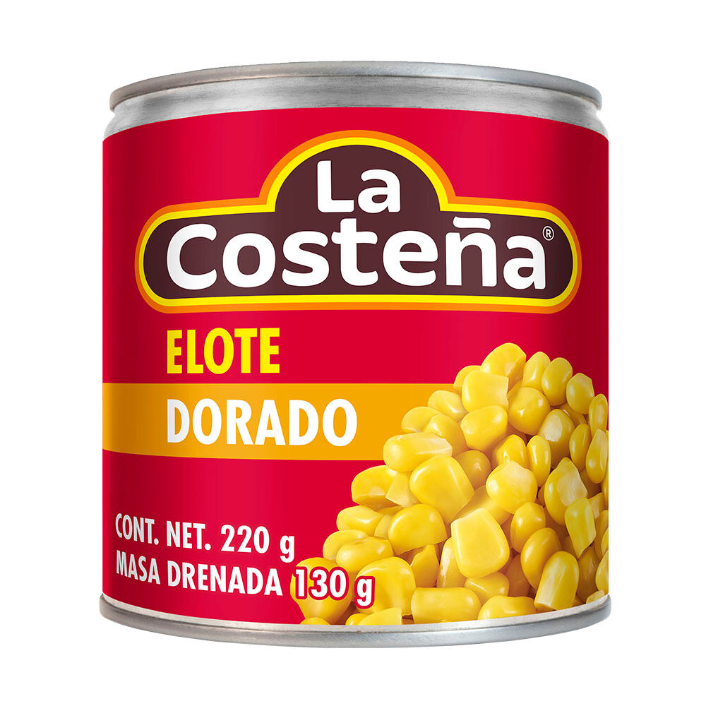 Elote Dorado Entero La Costeña 220.0 Gr