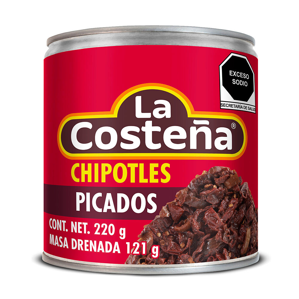Chile Chipotle Adobado Trocitos La Costeña 220.0 Gr
