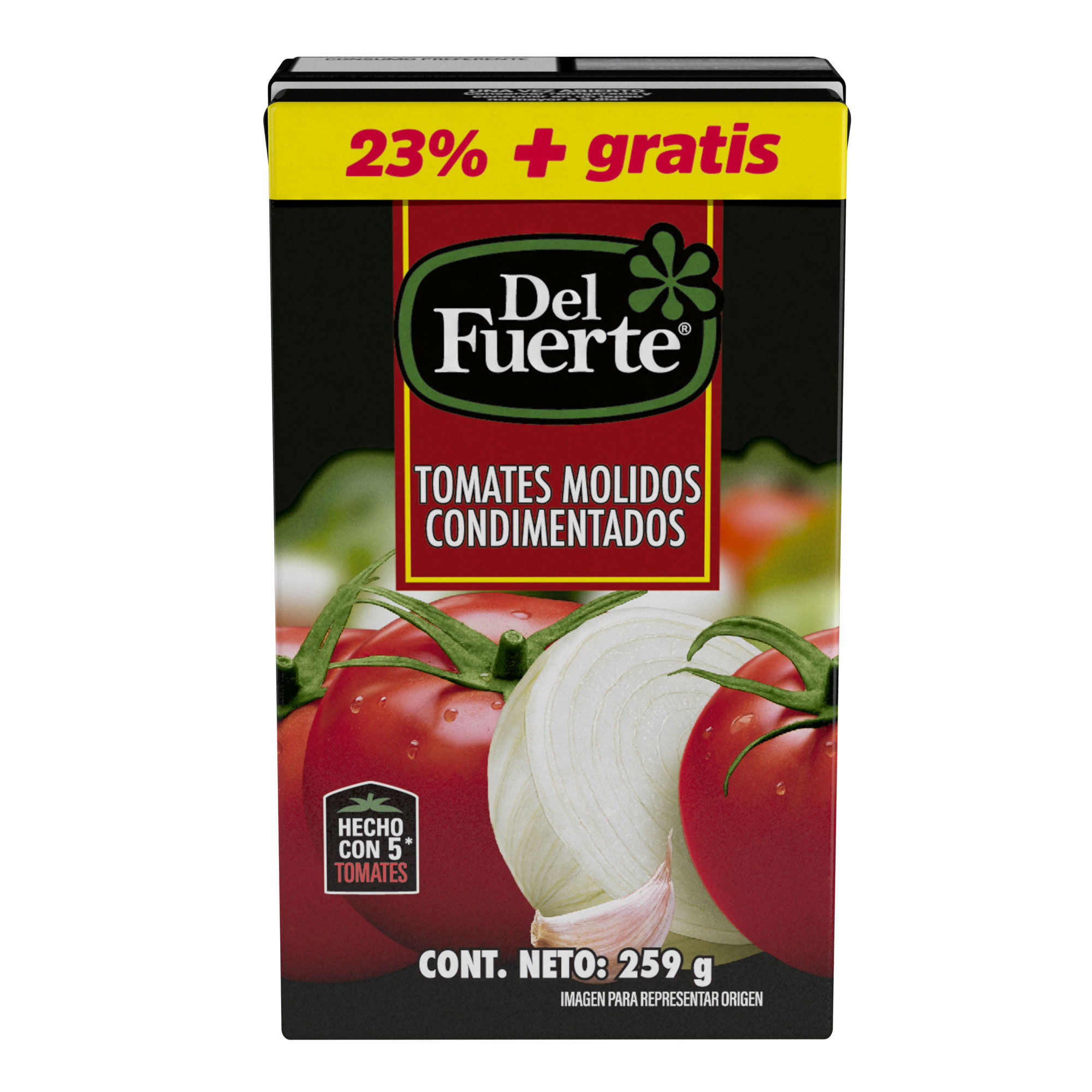 Pure De Tomate 20% + Gratis Del Fuerte 259.0 Gr