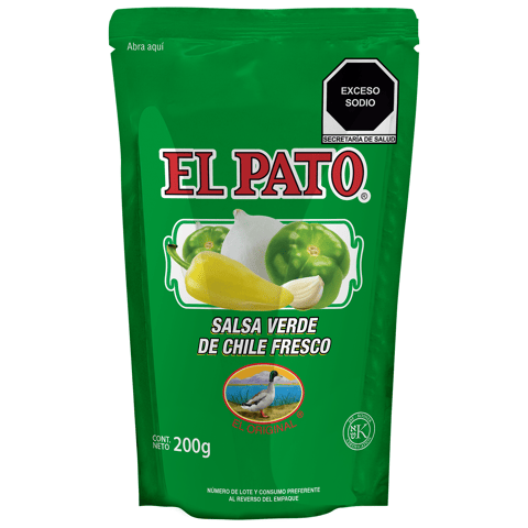 Salsa Verde De Chile Fresco Pouch El Pato 200.0 Gr