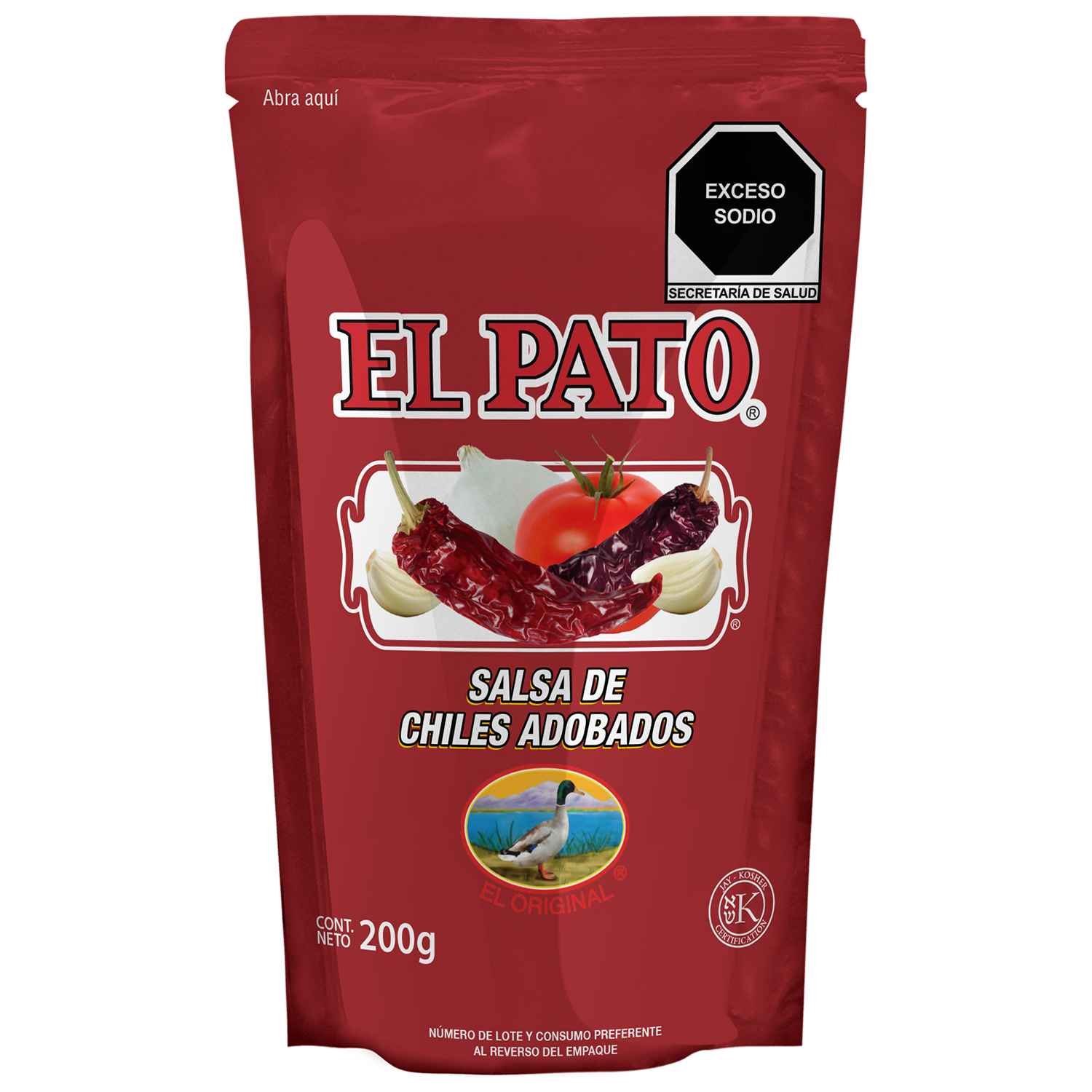 Salsa Chiles Adobados Pouch El Pato 200.0 Gr
