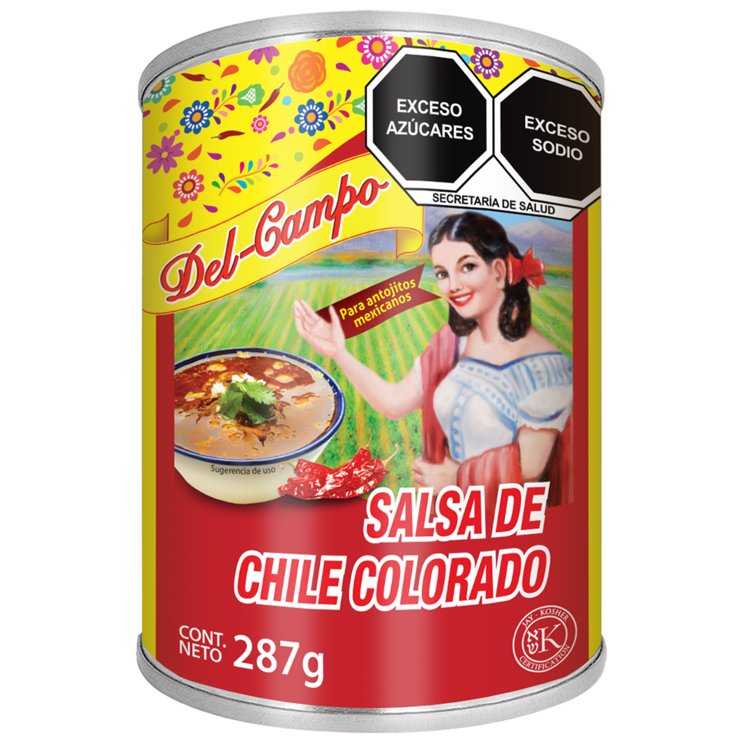 Salsa Chile Colorado Del Campo 287.0 Gr
