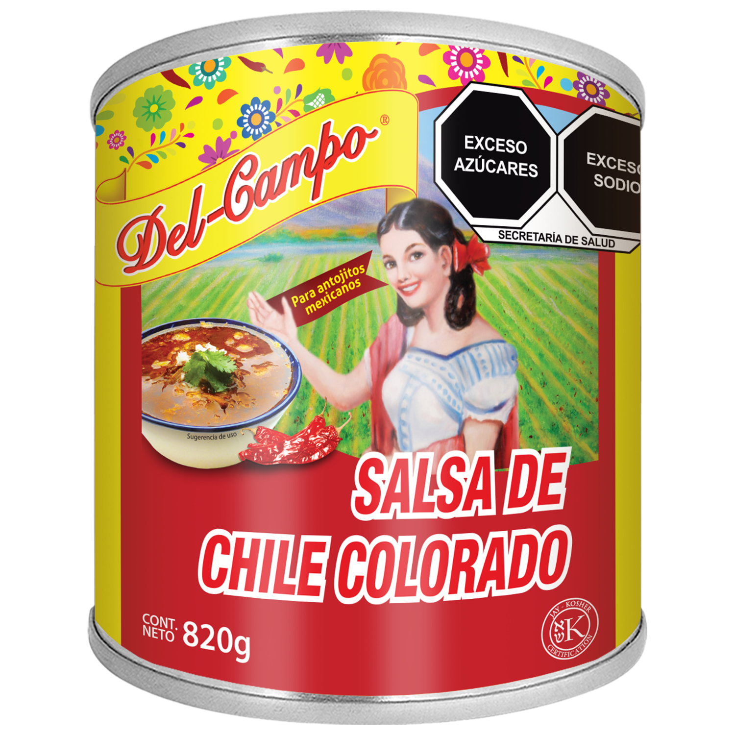 Salsa Chile Colorado Del Campo 820.0 Gr