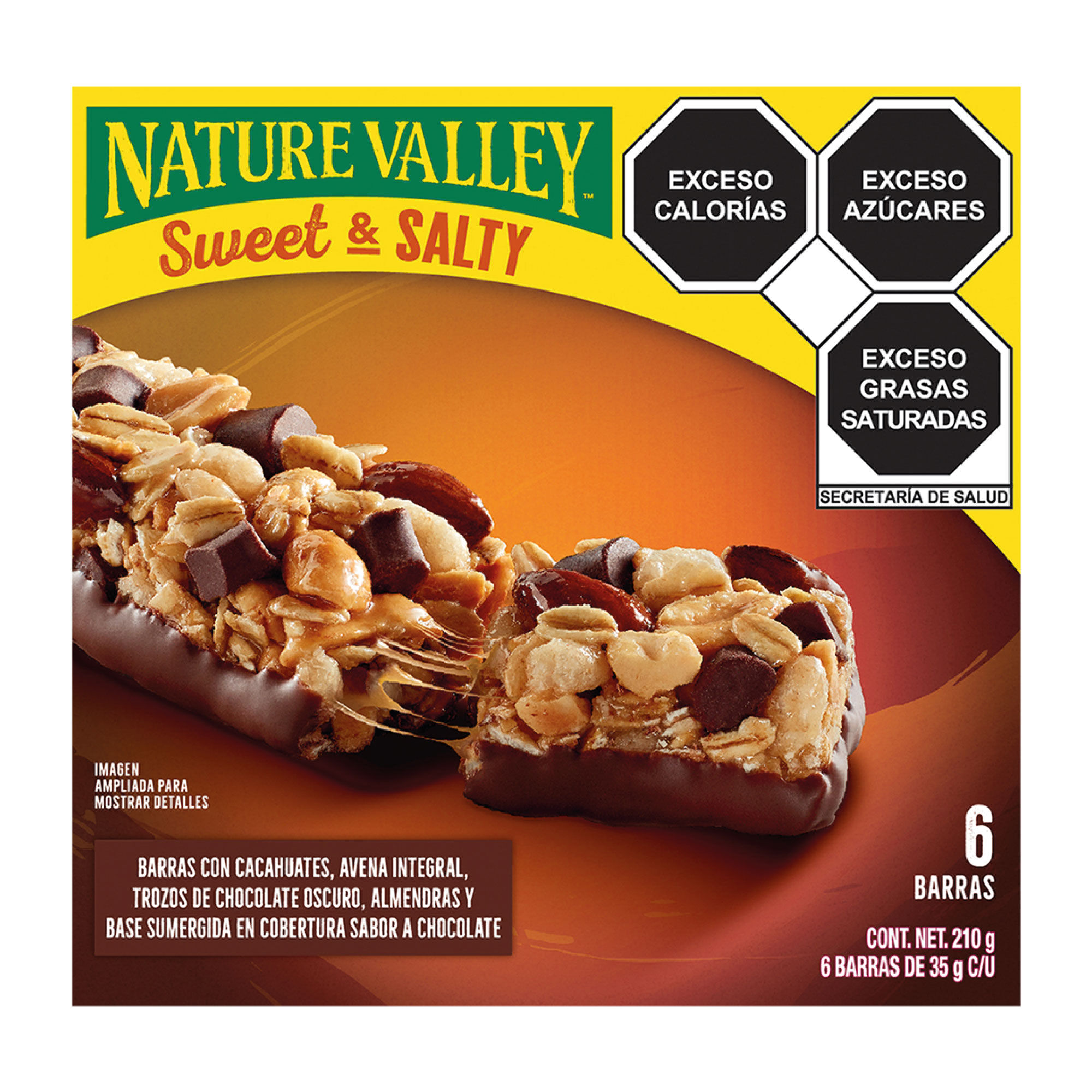 Barras Cacahuates Choc Y Almendr As Nature Valley 210 0