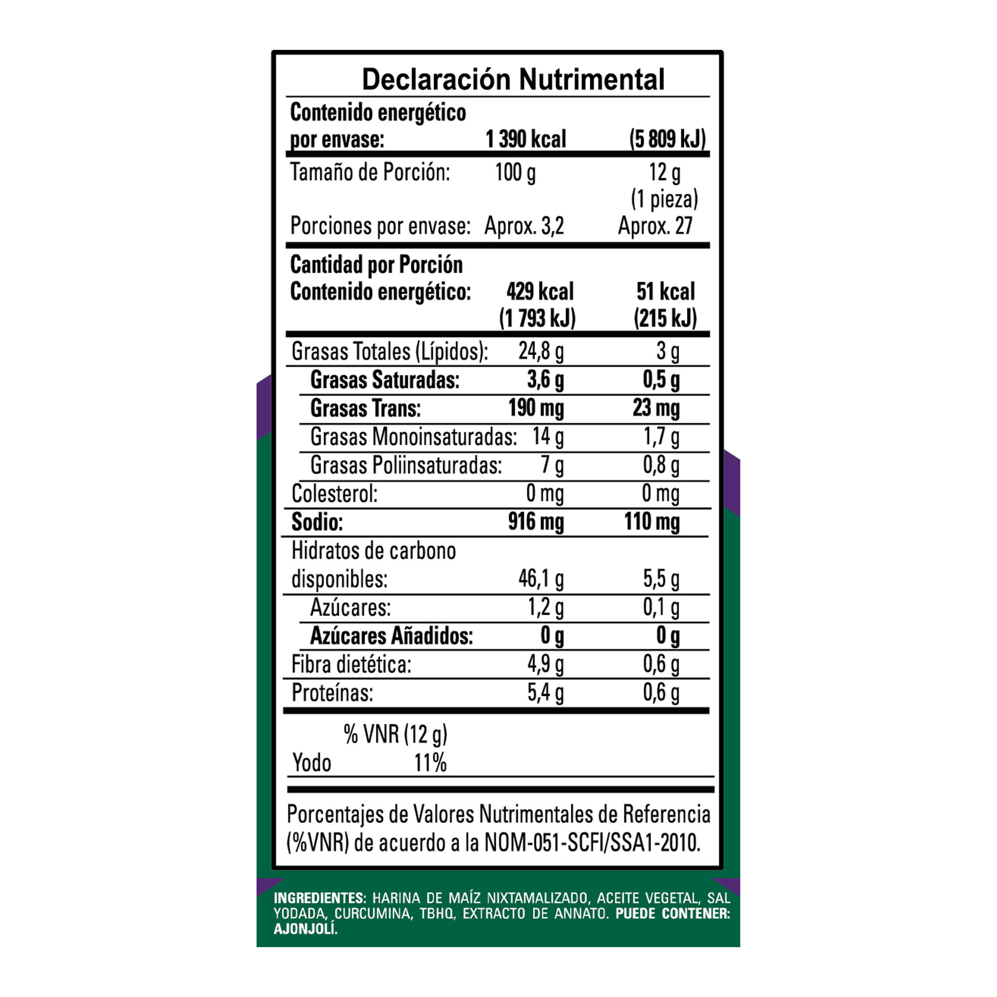 Tostadas Marisqueras Milpa Real 27.0 Pza