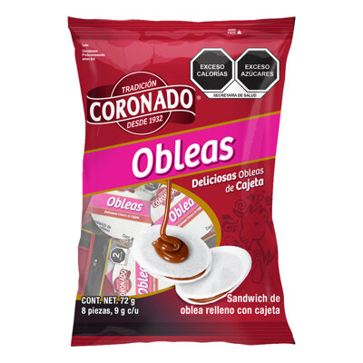 Obleas Cajeta Coronado 8 Pza