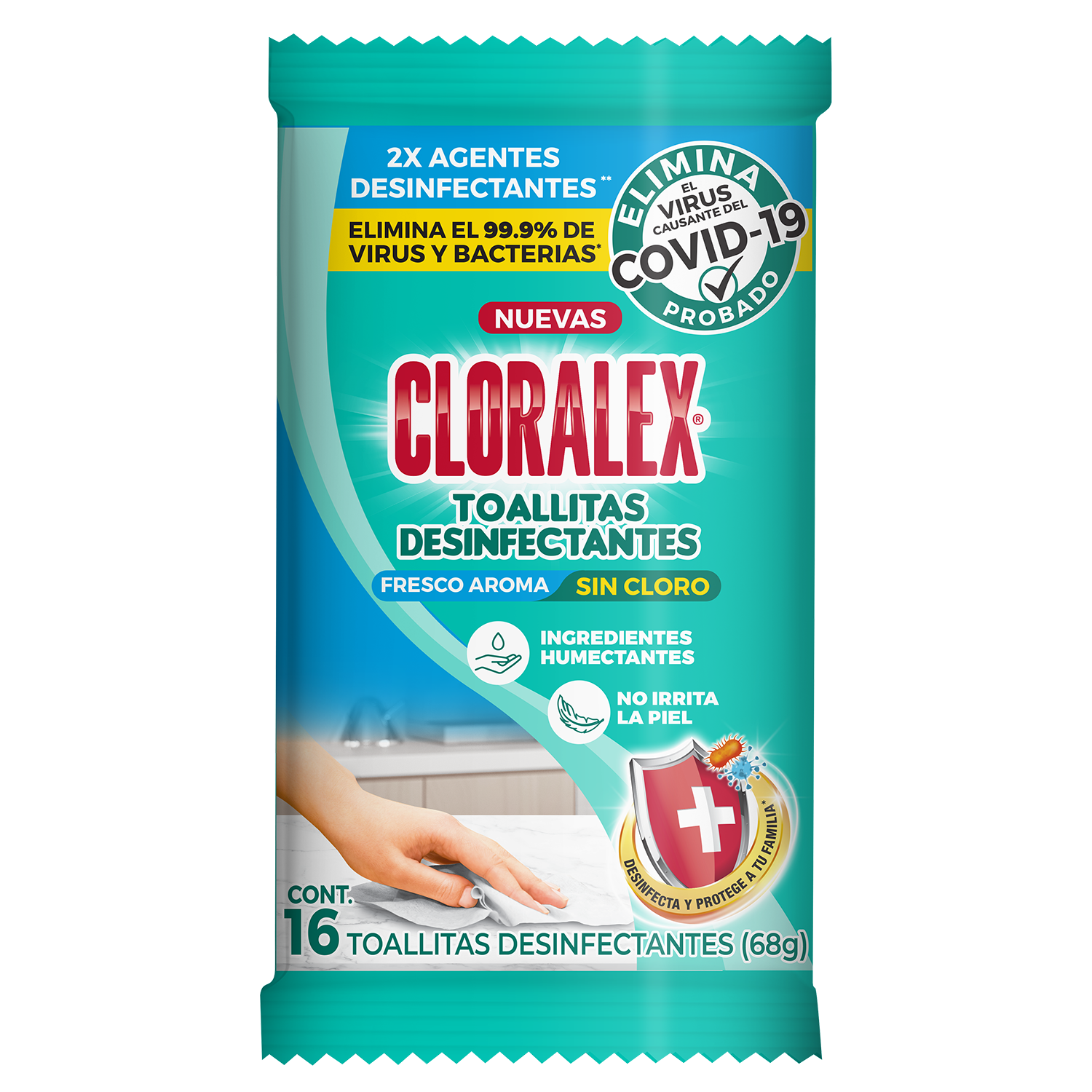 Desinfectante Toallitas Cloralex 16.0 Pza