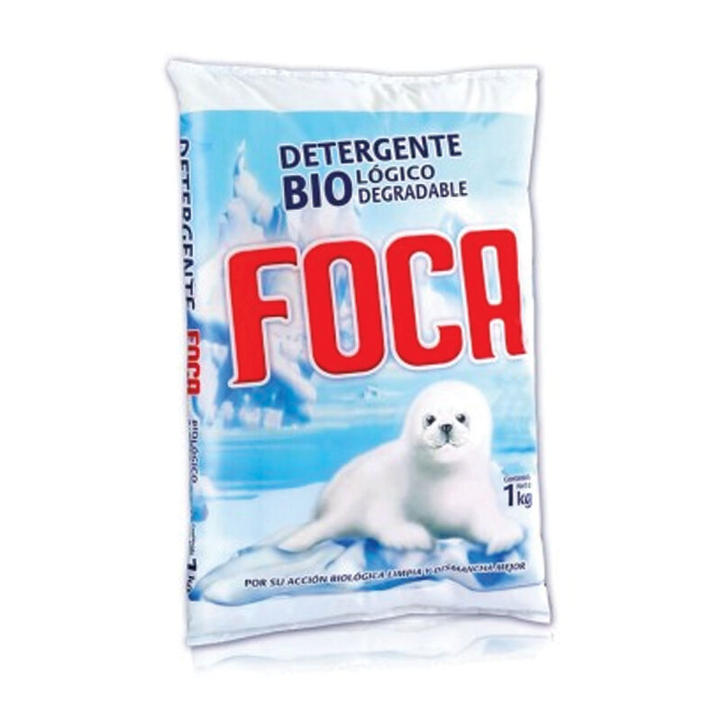 Detergente Polvo Moteado Foca 1.0 Kg