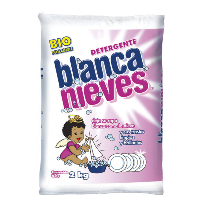 Detergente Polvo Ropa Y Trastes Blanca Nieves 2.0 Kg