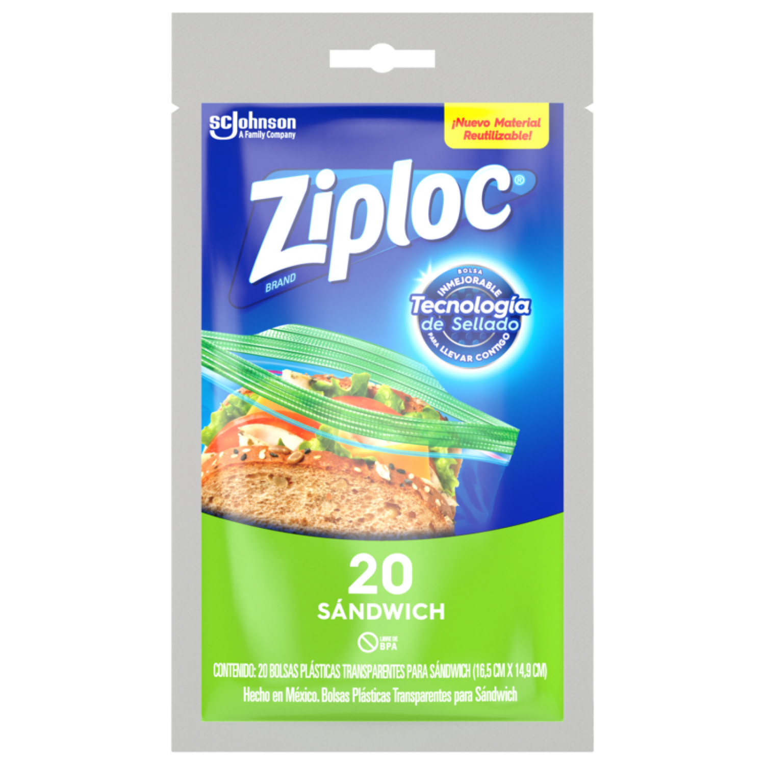 Bolsa Cocina Sandwich Econopack Ziploc 20.0 Pza