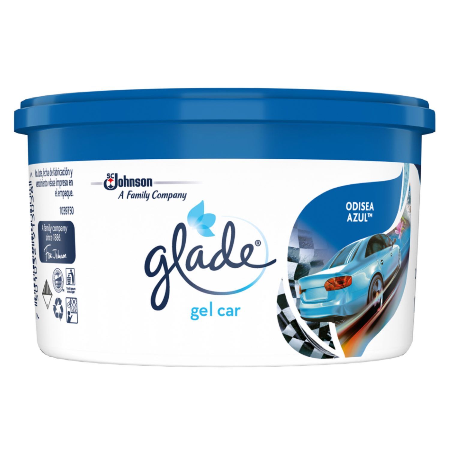 Desodorante En Gel P/auto Odisea Azul 70g Glade 1.0 Pza