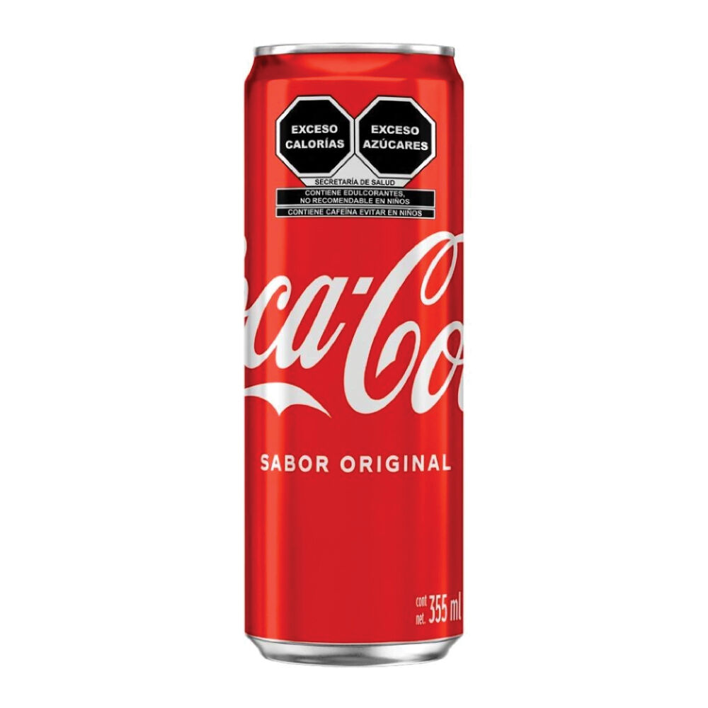 Soda Lata Sin Azucar Coca Cola 355.0 Ml