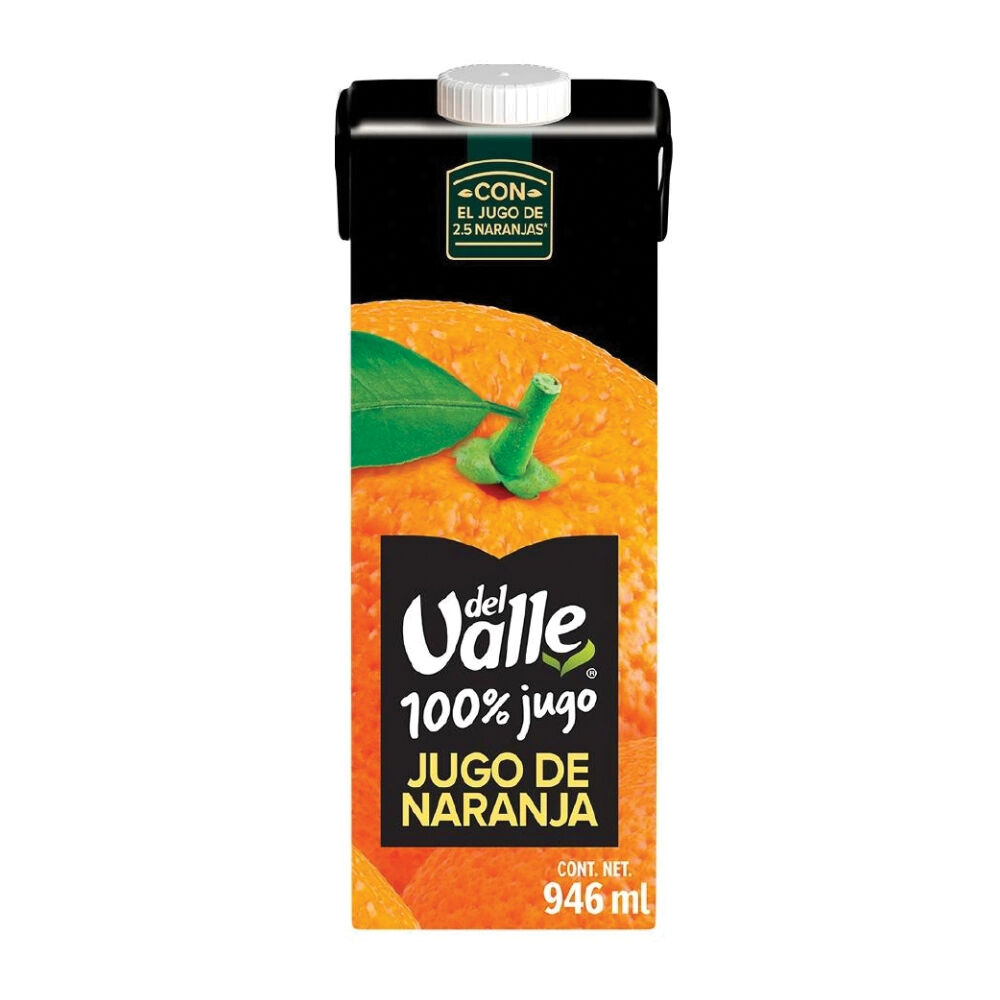 Jugo Naranja 100% Natural Del Valle 946.0 Ml