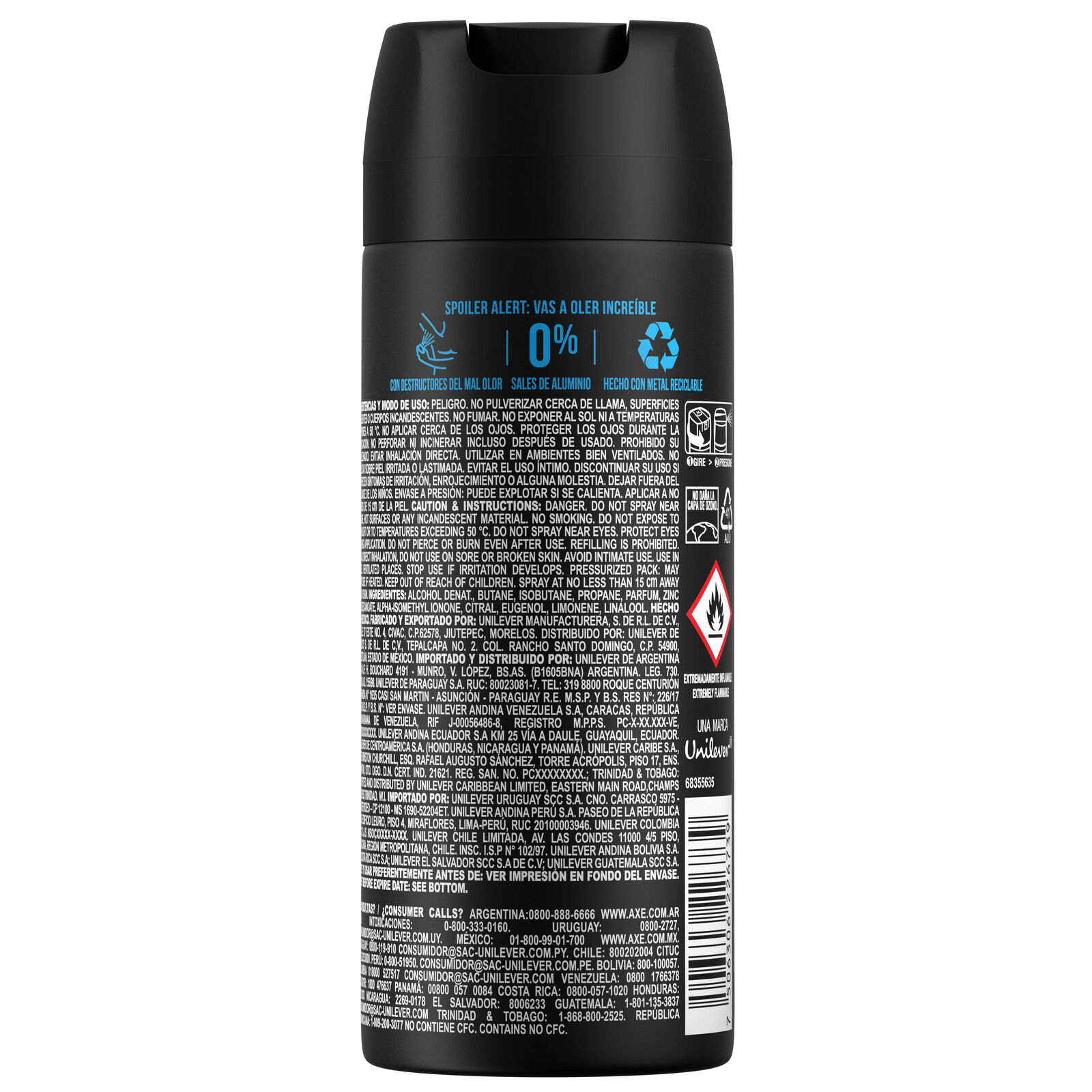 Deo Aerosol Convition Axe 96.0 Gr