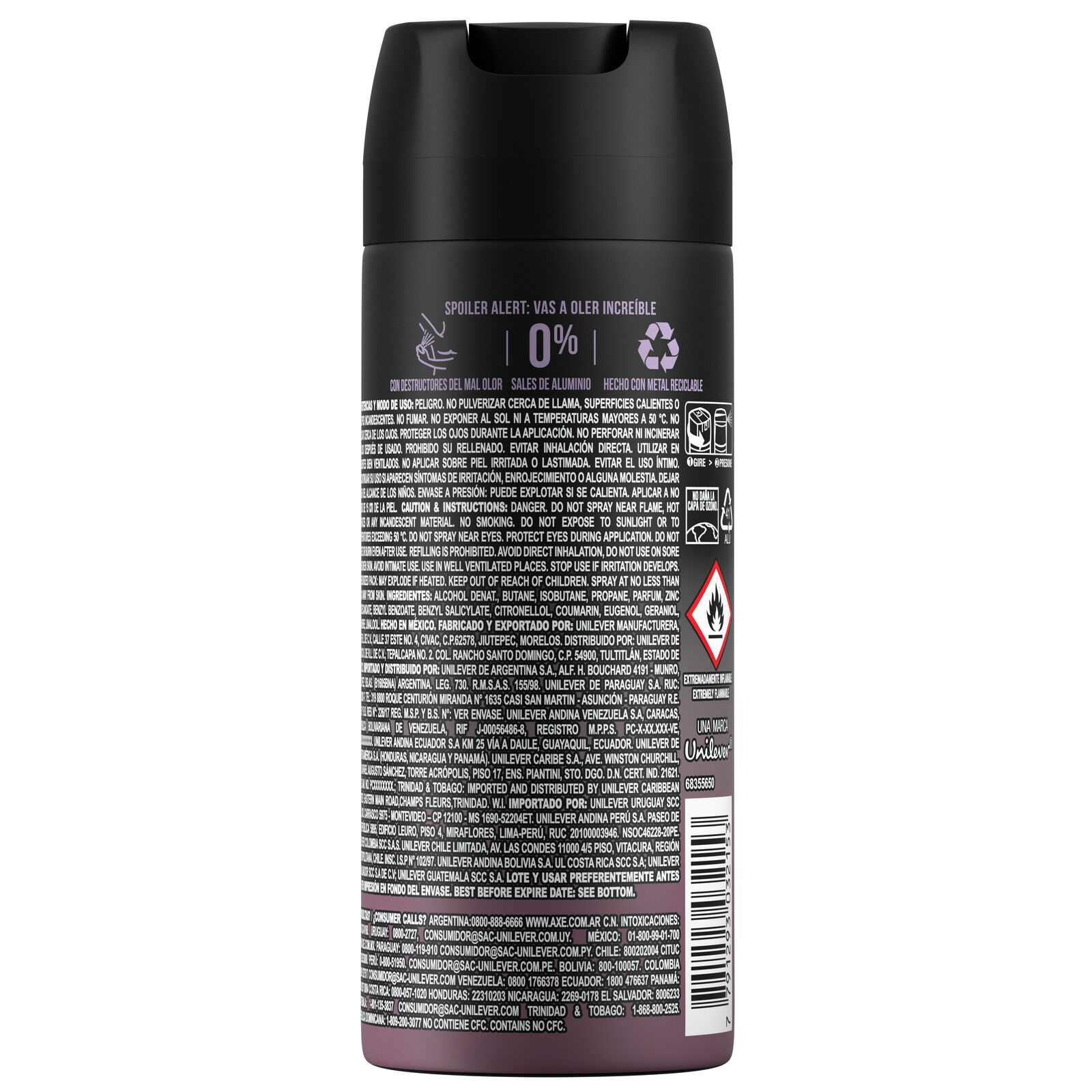 Deo Aerosol Black Night Axe 96.0 Gr