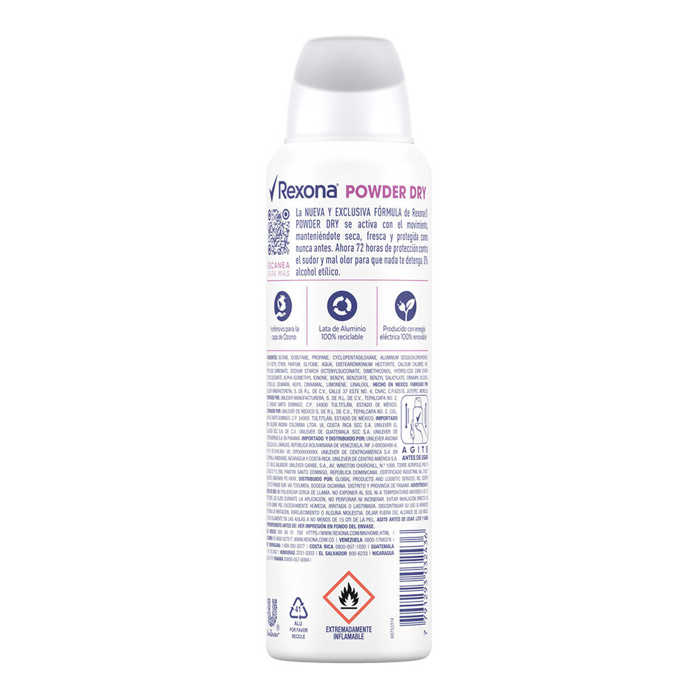 Deo Aerosol Powder Dry Rexona 90.0 Gr
