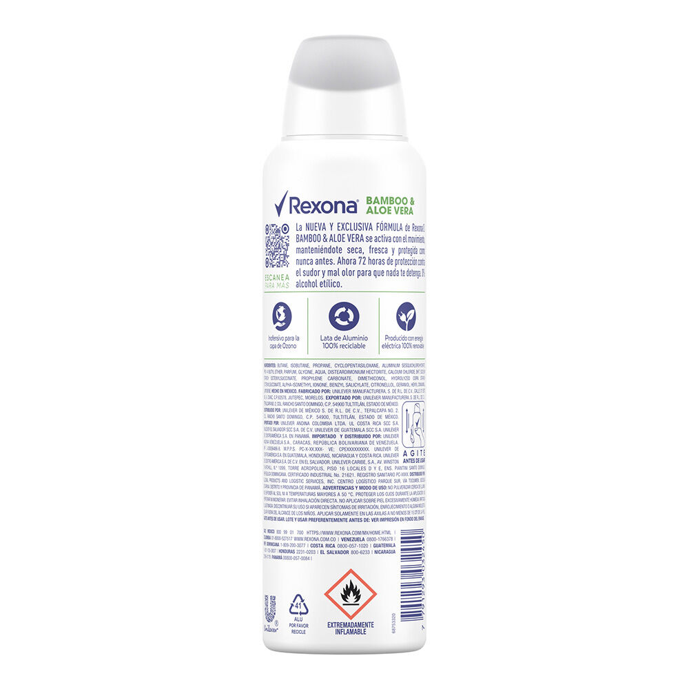 Deo Aerosol Bamboo Rexona 90.0 Gr