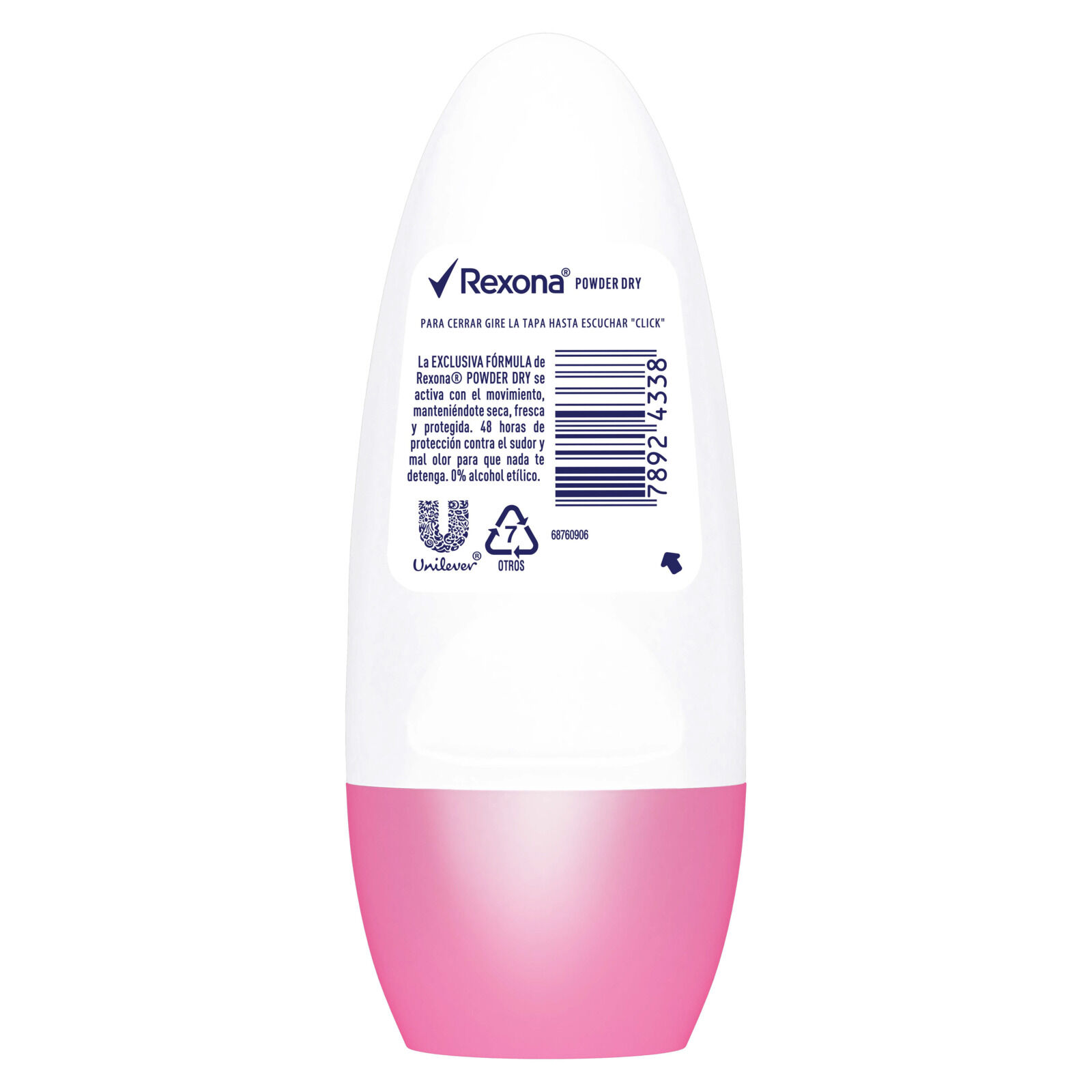 Desodorante Roll On Powder Rexona 50.0 Ml