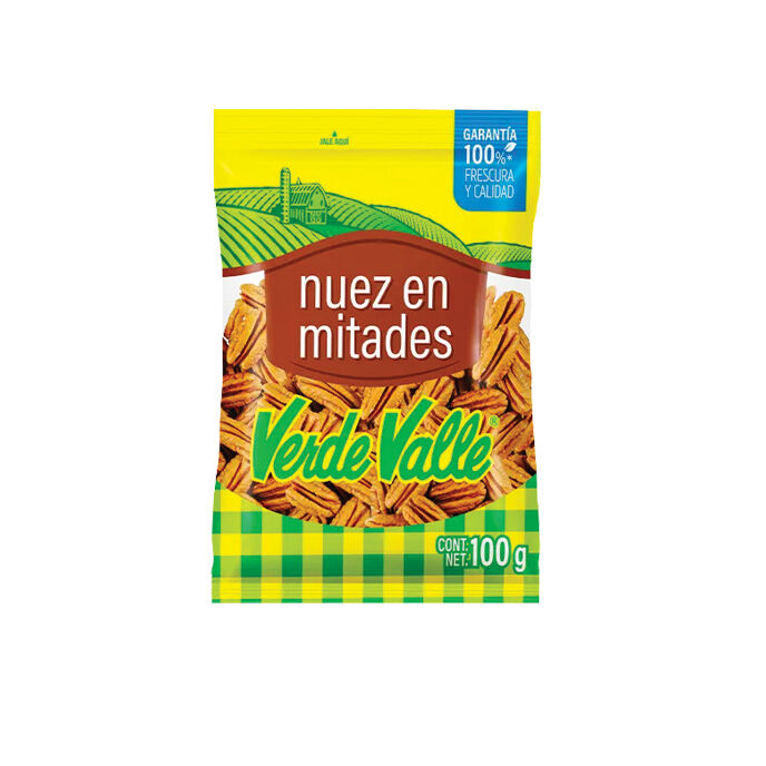 Nuez Pelada En Mitades Verde Valle 75.0 Gr