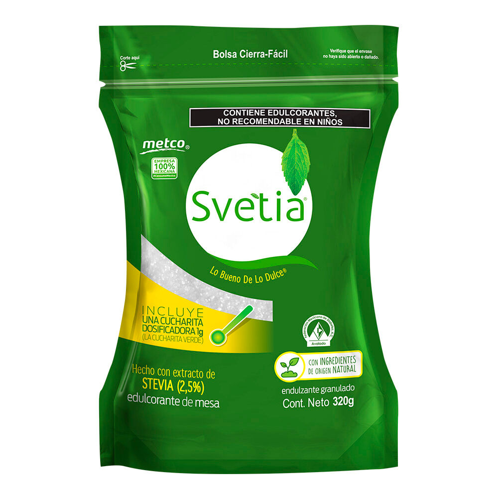 Sustituto De Azucar Natural Svetia 320.0 Gr