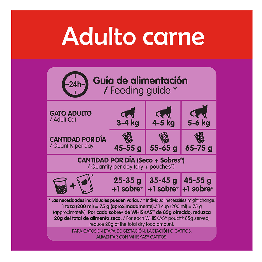 Comida Gato Receta Original Whiskas 1.5 Kg