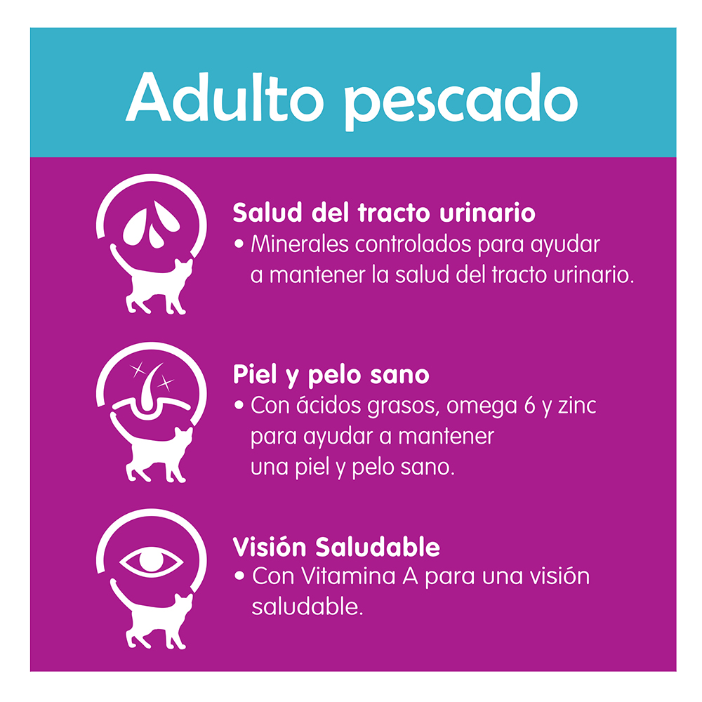 Comida Gato Rec Orig Mariscos Whiskas 1.5 Kg