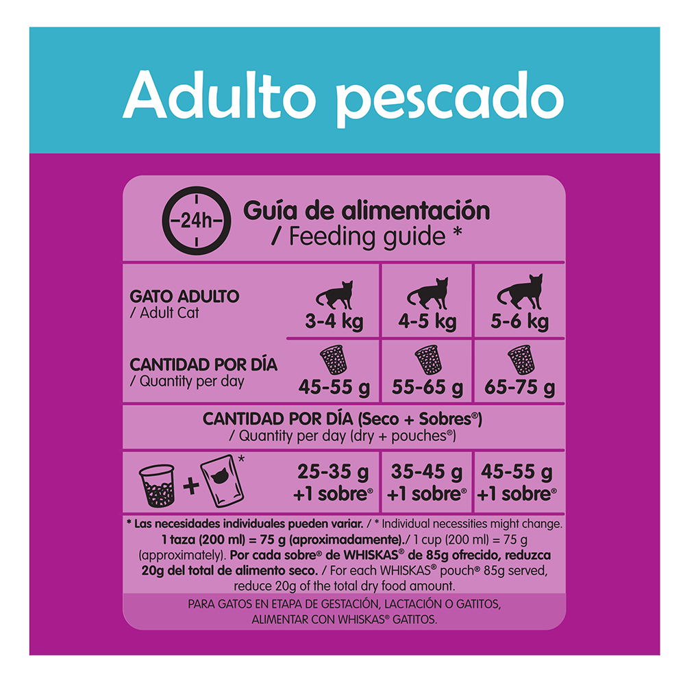 Comida Gato Rec Orig Mariscos Whiskas 1.5 Kg