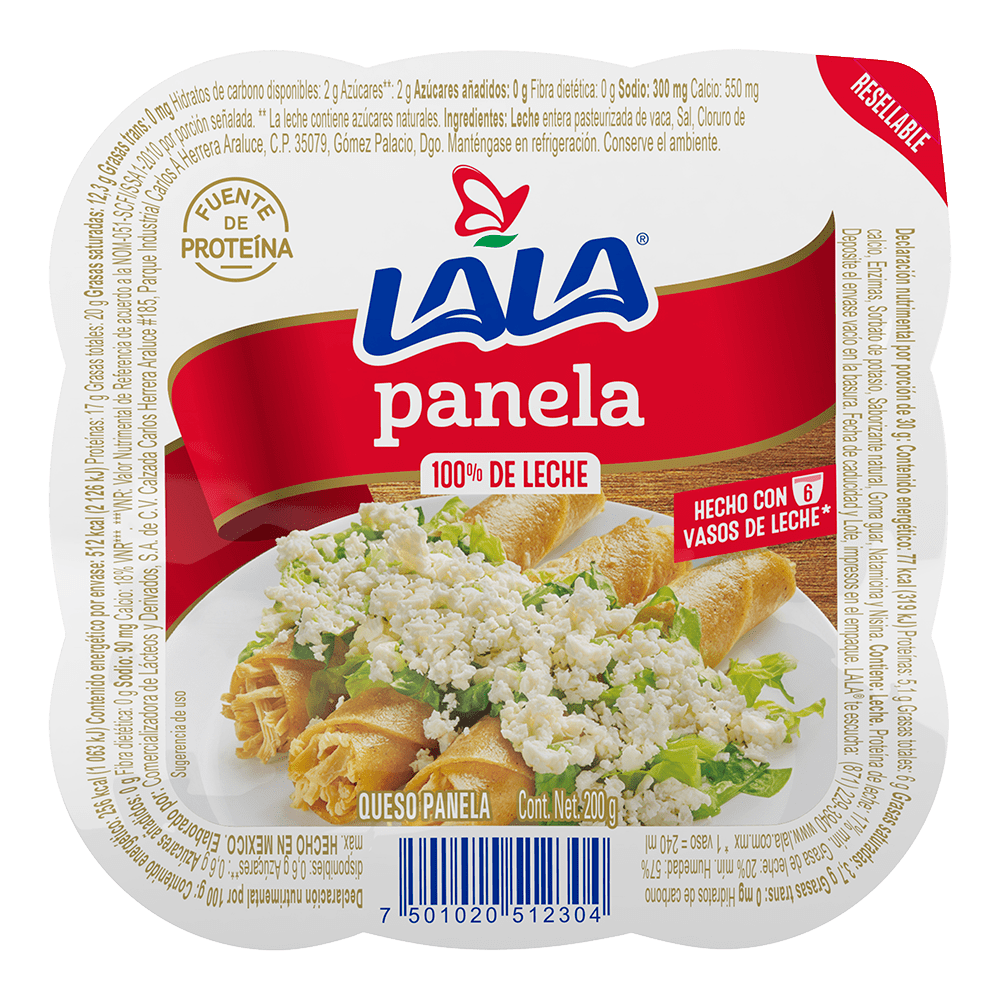 Queso Panela Lala 200.0 Gr