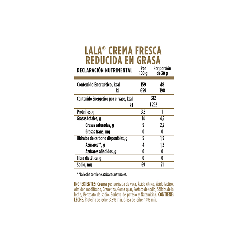 Crema Acida Light Lala 200.0 Gr