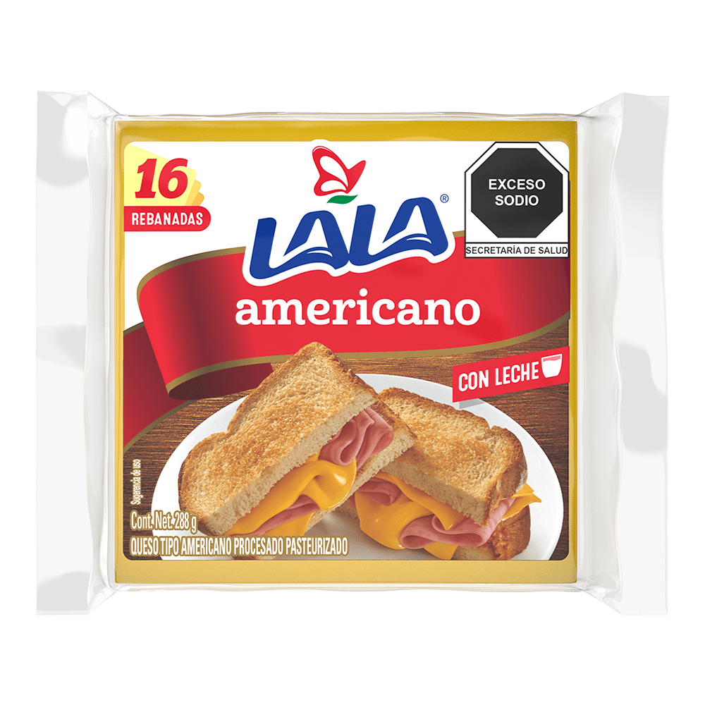 Queso Americano Lala 288.0 Gr