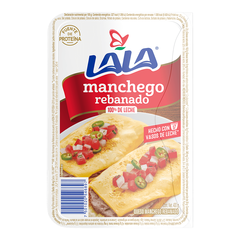 Queso Manchego 16 Reb Lala 400.0 Gr