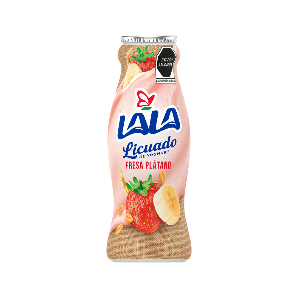 Yoghurt Licuado Fresa Platano Lala 220.0 Gr