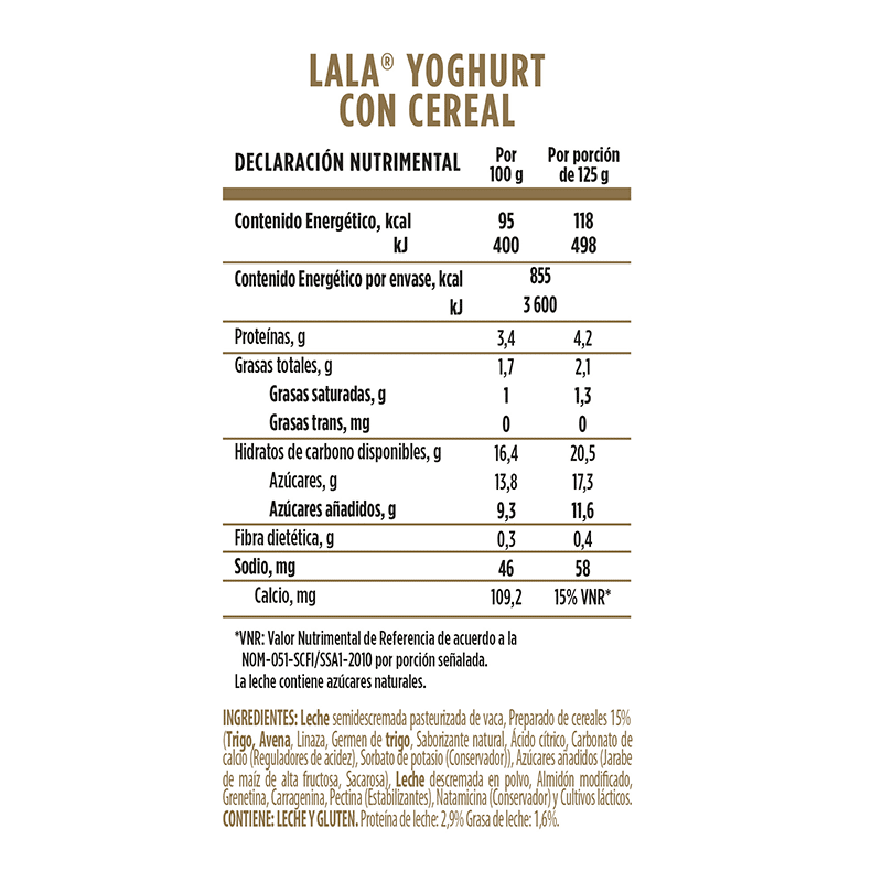Yoghurt Cereal Lala 900.0 Gr