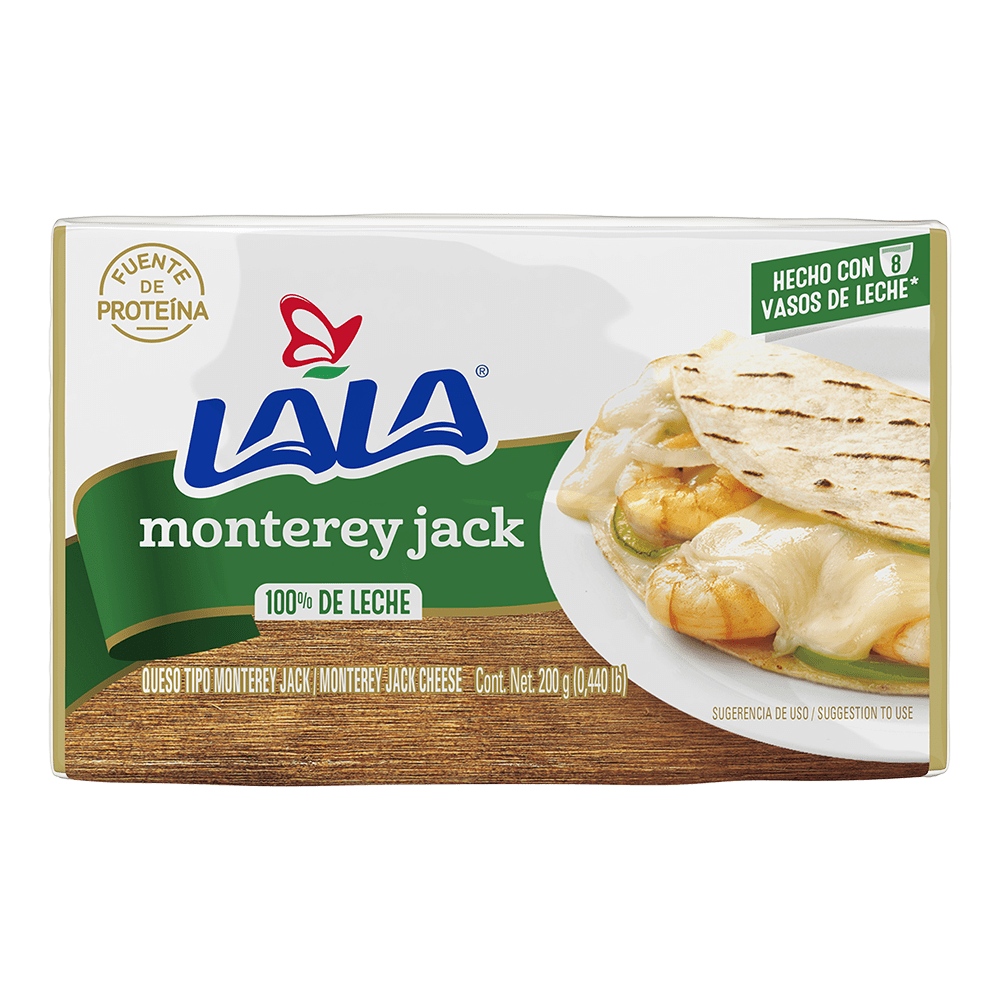 Queso Monterrey Jack Lala 200 0 Gr