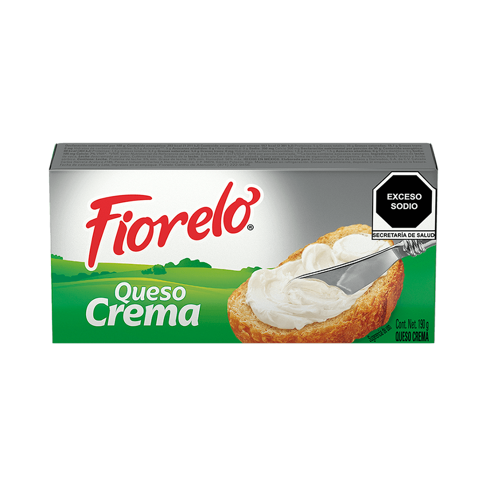Queso Crema Fiorelo 190.0 Gr