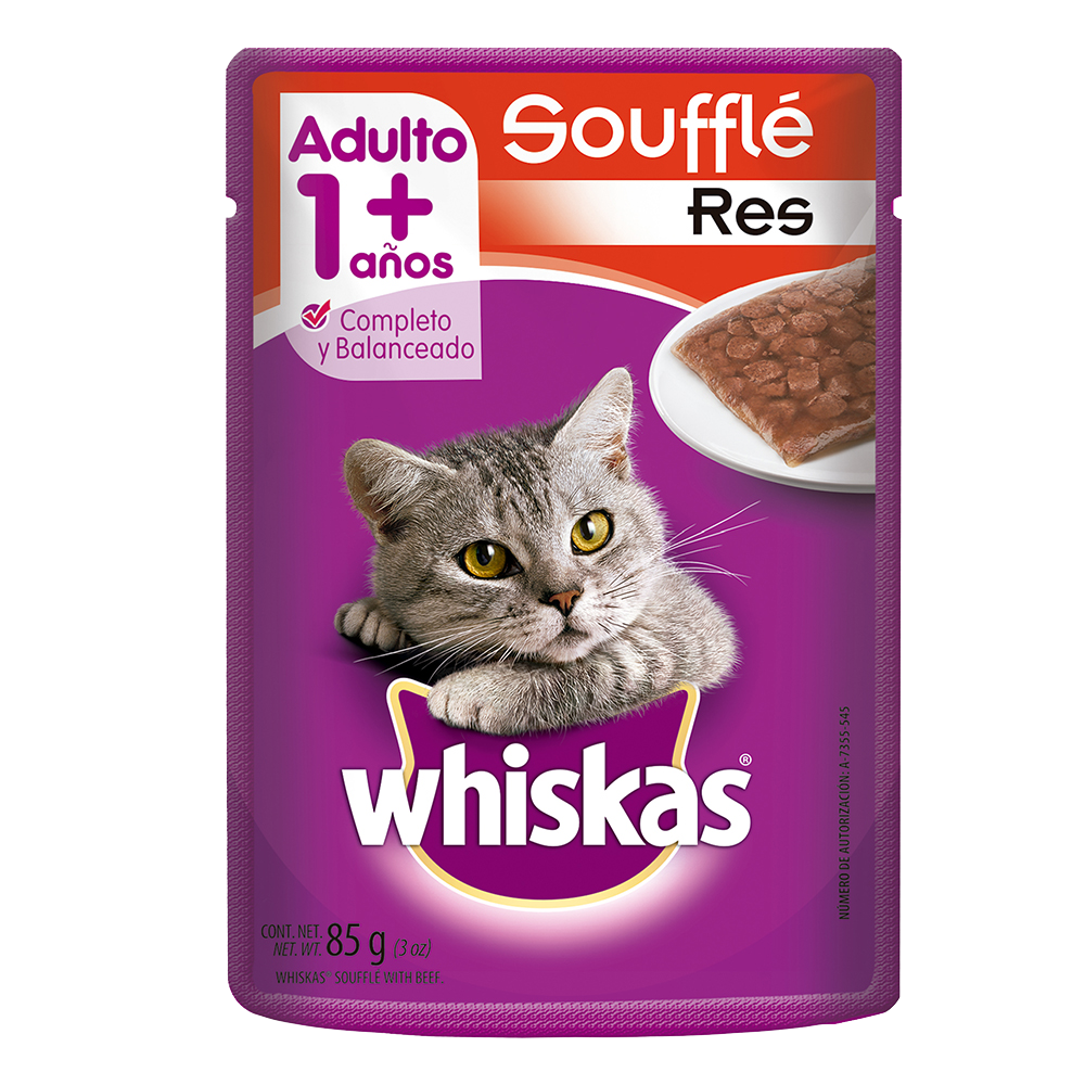 Comida Gato Jelly Pouch Res Whiskas 85.0 Gr