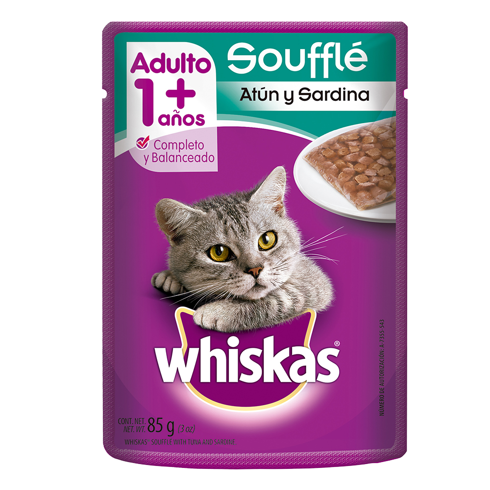 Comida Gato Atun Y Sardina Whiskas 85 0 Gr