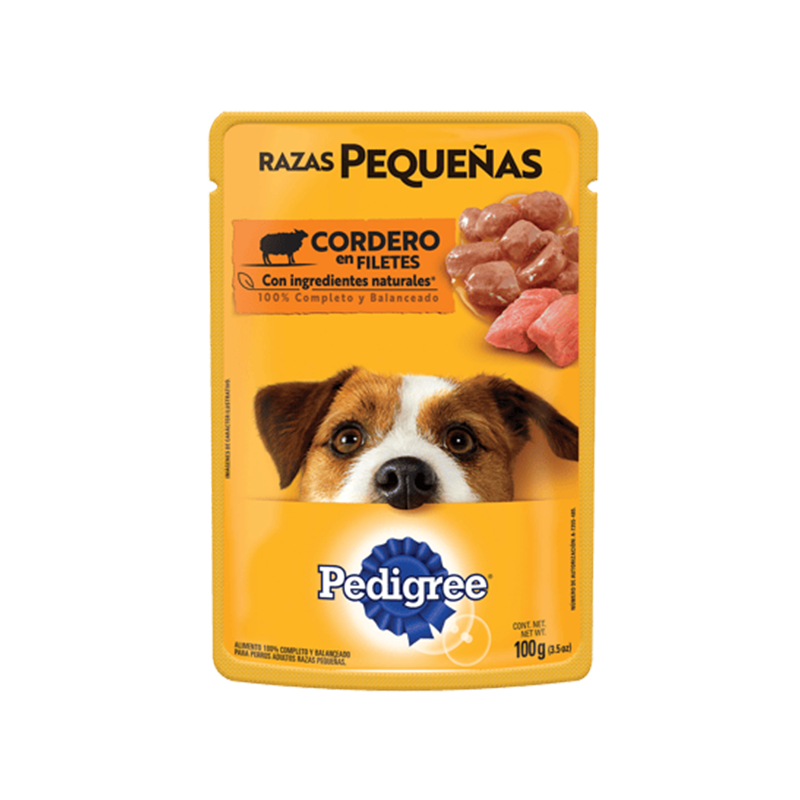 Comida Perro Pouch Cordero Rza Peq Pedigree 100 0 Gr