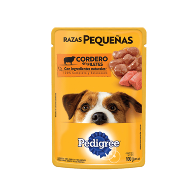 Comida Perro Pouch Cordero Rza Peq Pedigree 100 0 Gr