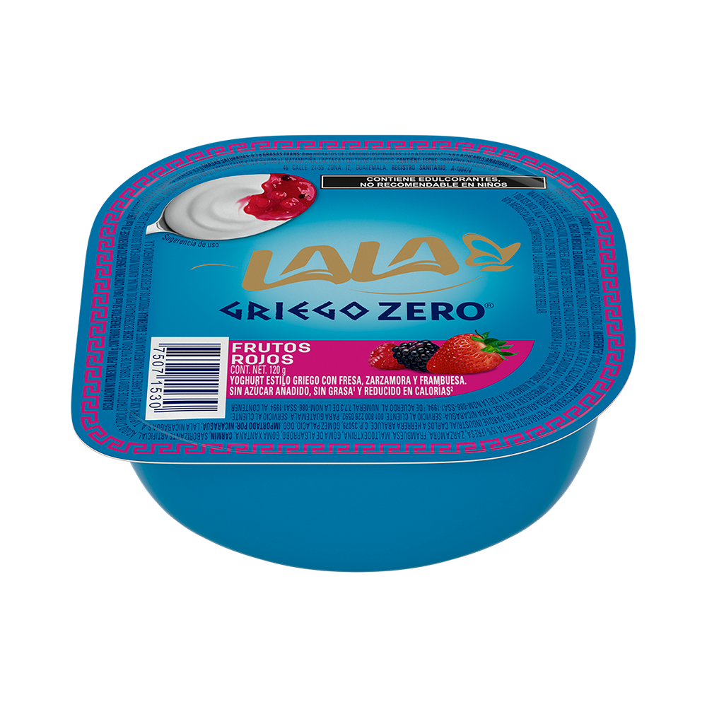 Yoghurt Griego Frutos Rojos Lala Zero 120.0 Gr