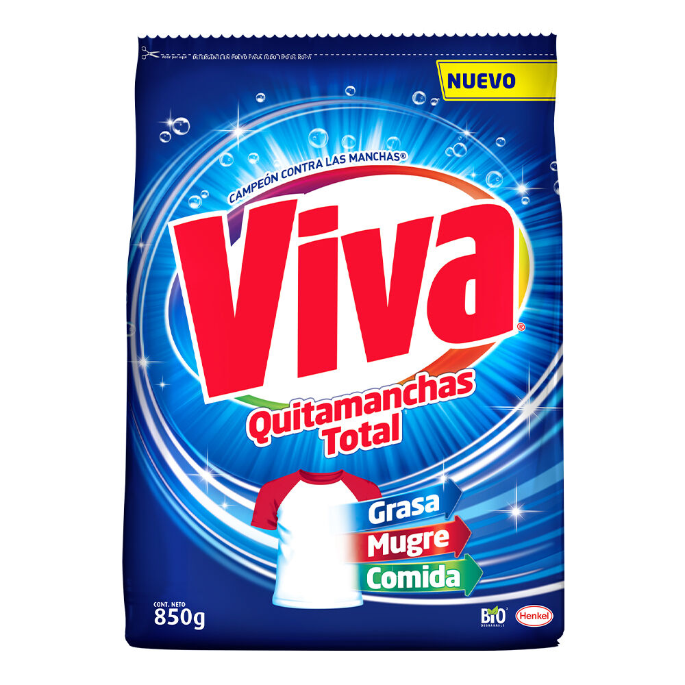 Detergente Polvo Regular Viva 850.0 Gr
