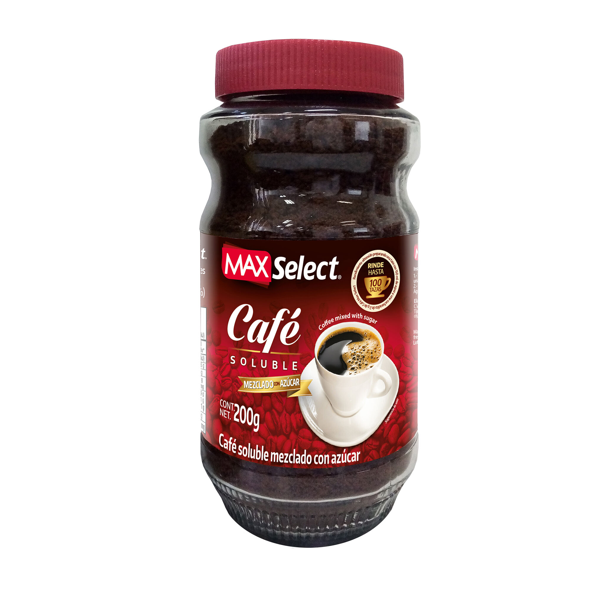 Cafe Soluble Mezclado Max Select 200.0 Gr