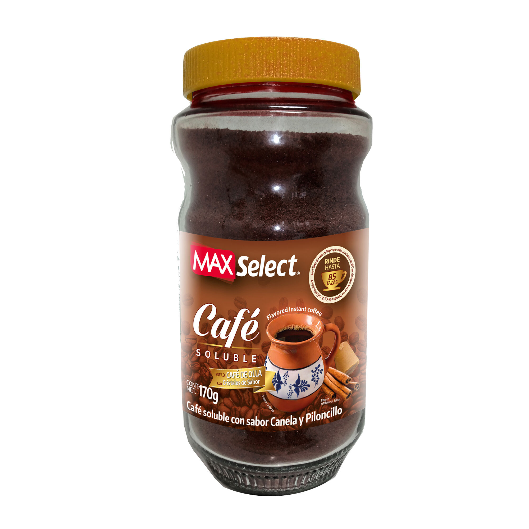 Cafe Soluble Canela Y Piloncillo Max Select 170.0 Gr
